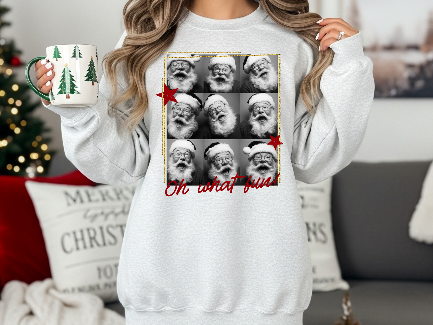 Oh what fun Santa Sweater