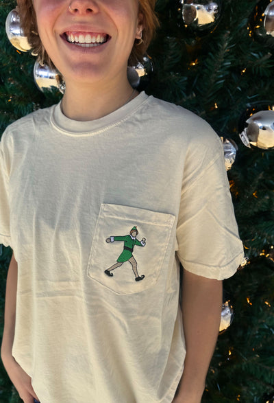 BUDDY EMBROIDERED POCKET TEE