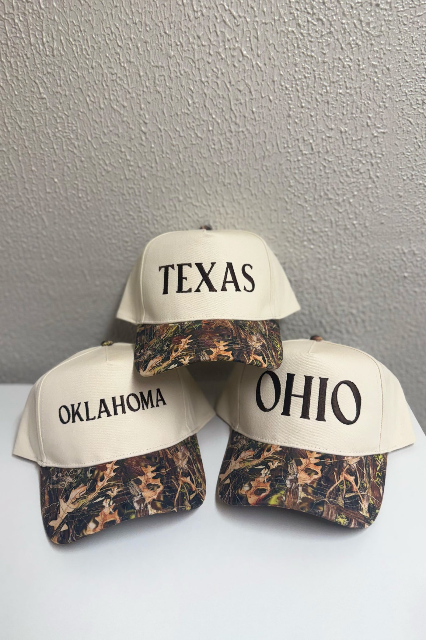 CUSTOM STATE EMBROIDERED HATS