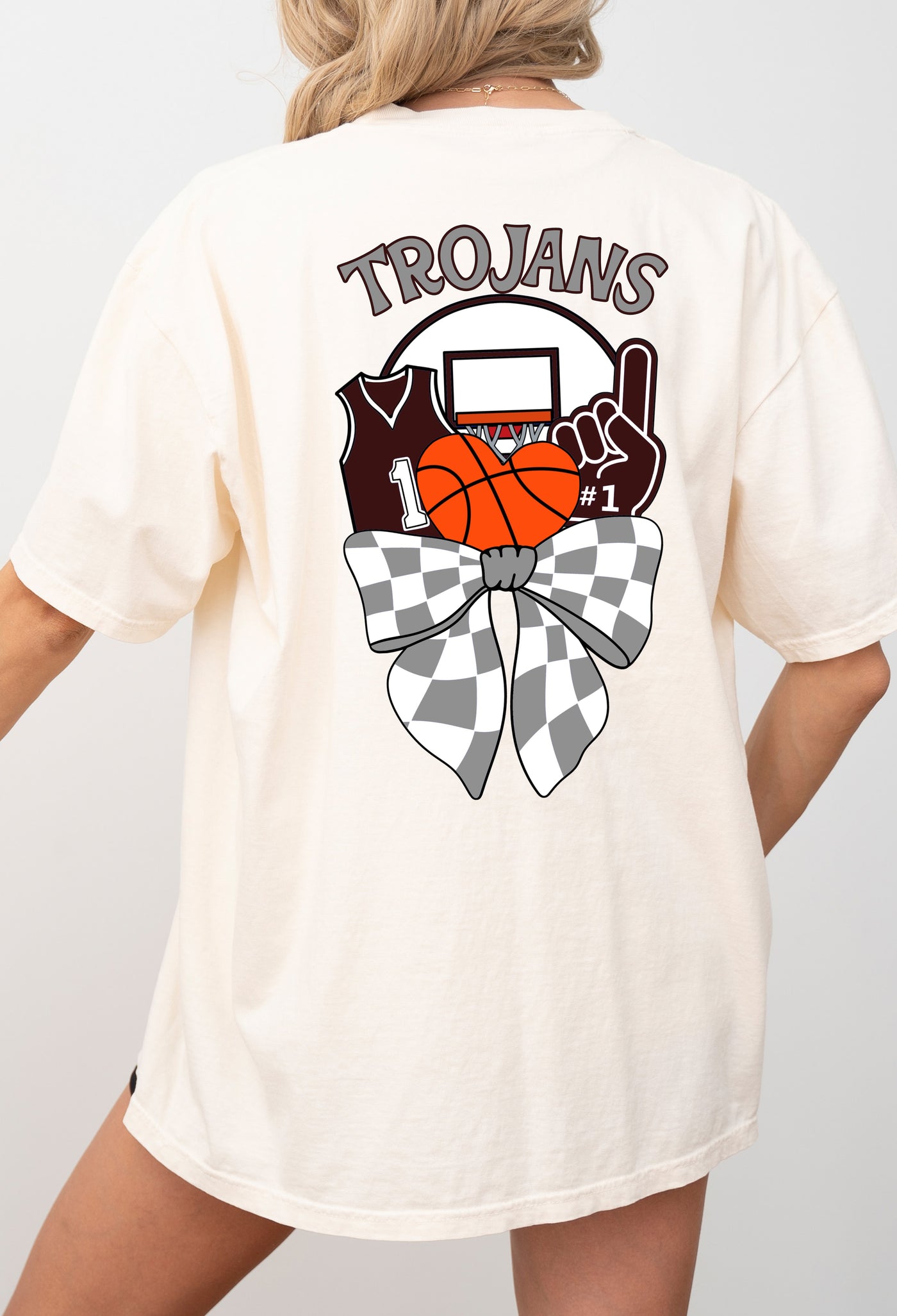 CUSTOM COLORFUL BASKETBALL BOW