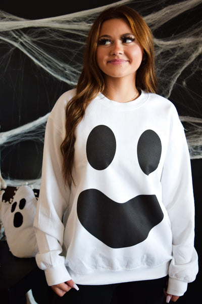 GHOST FACES SWEATER