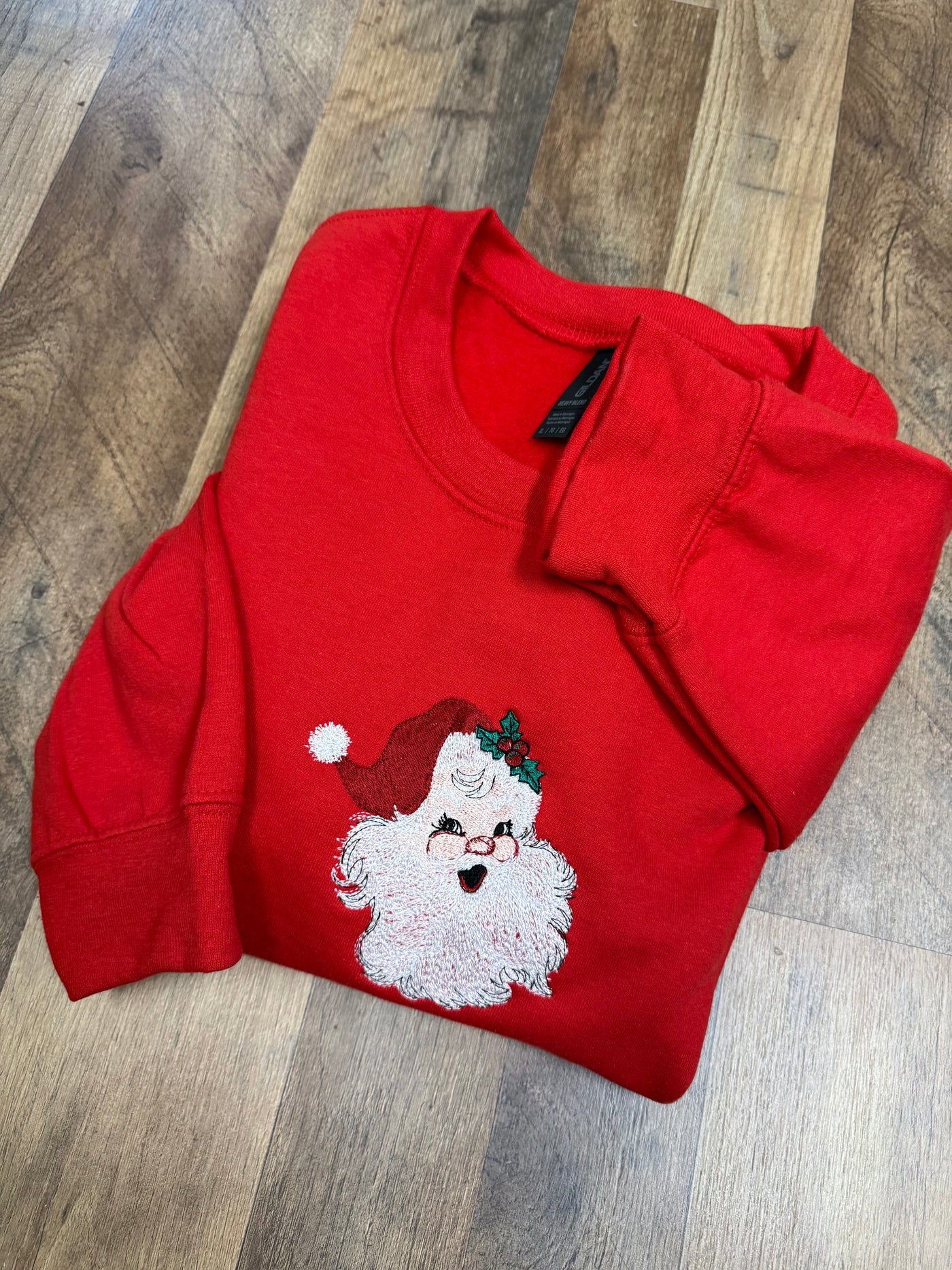 Embroidered Santa Sweater