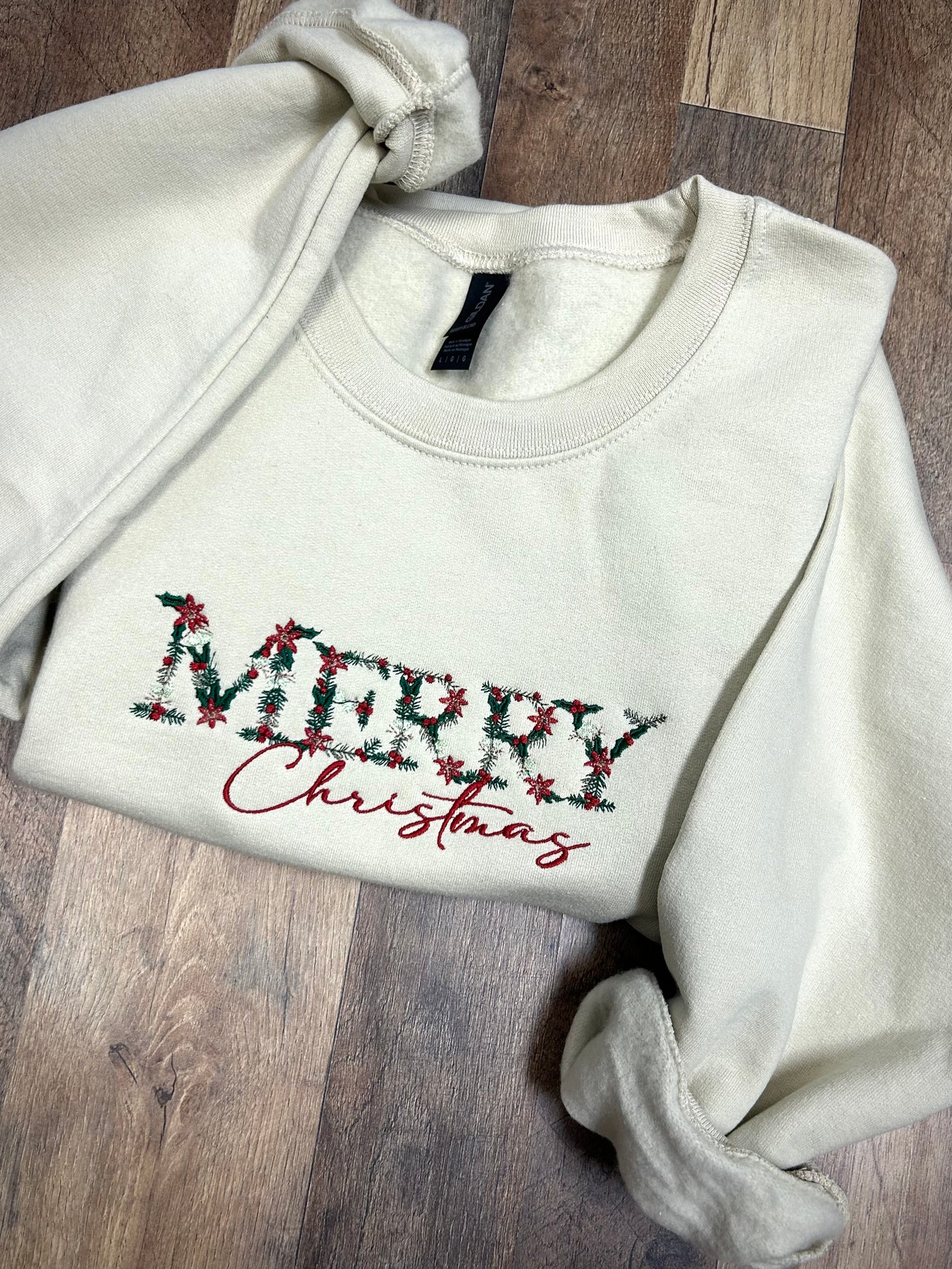 Embroidered Merry Christmas