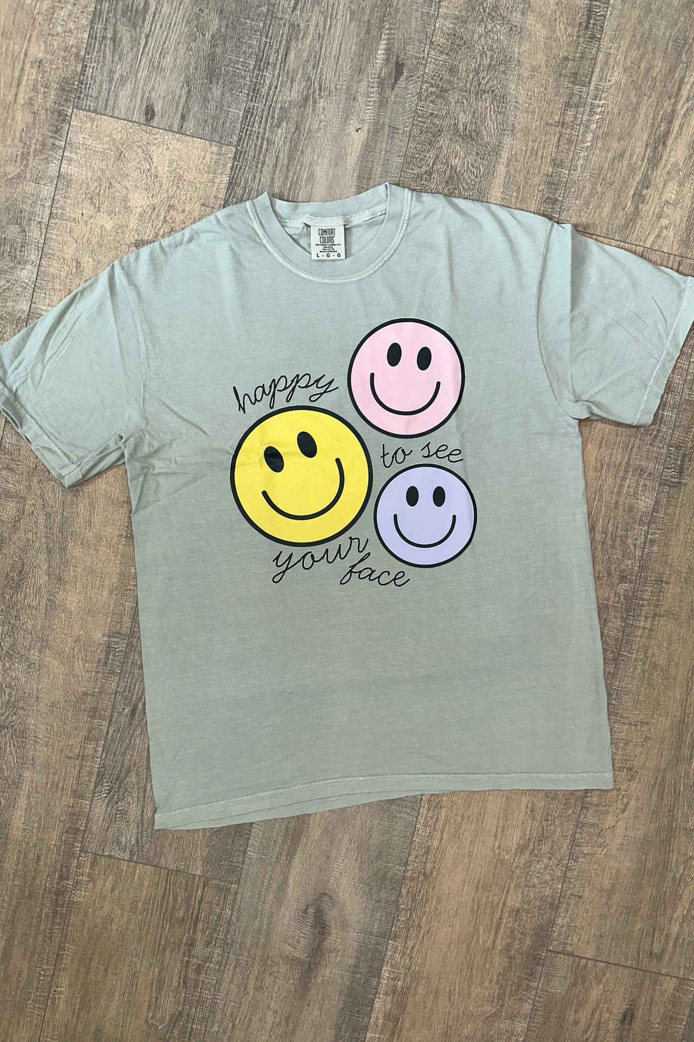HAPPY TO SEE YOUR FACE GRAPHIC TEE
