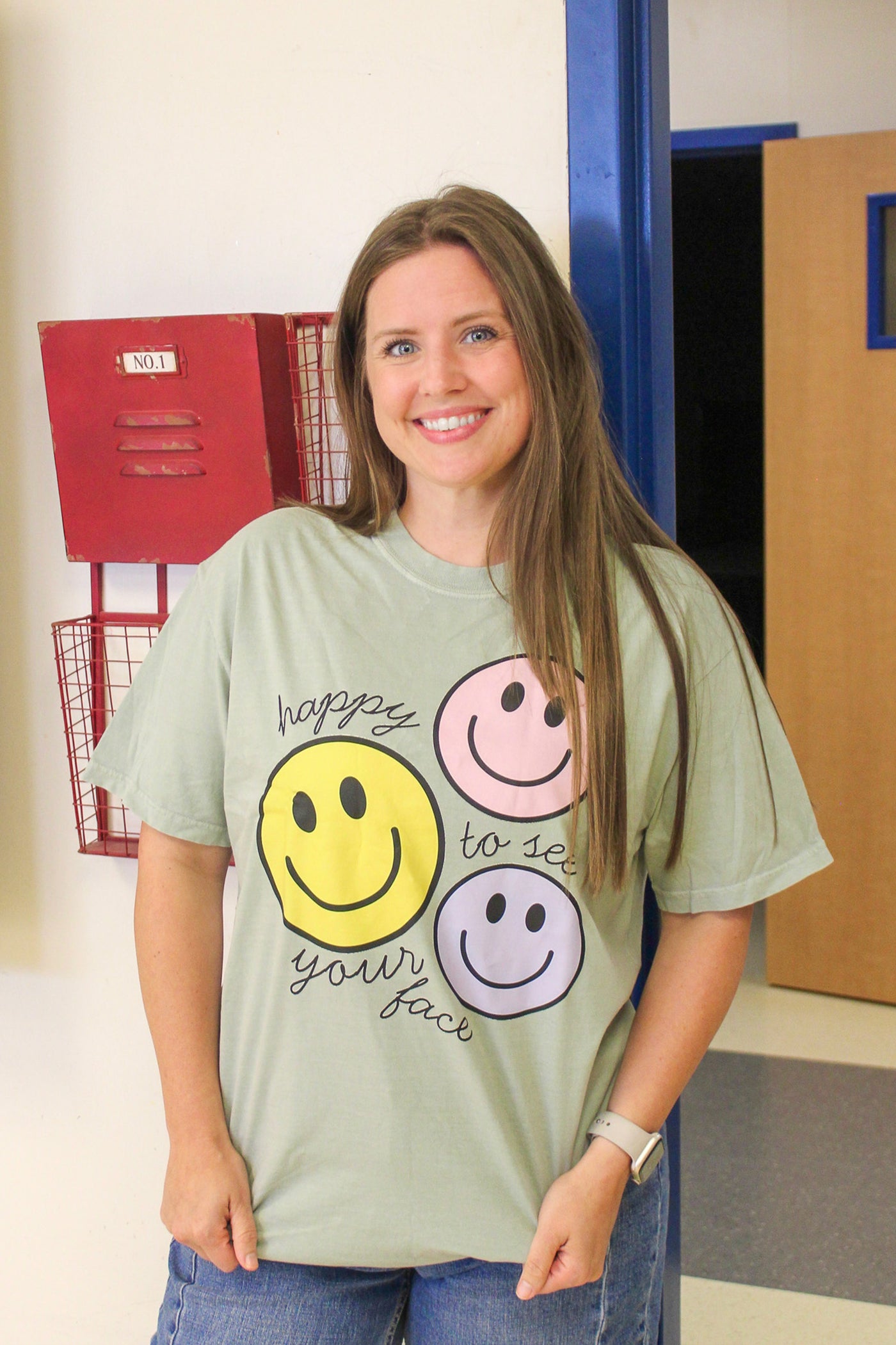 HAPPY TO SEE YOUR FACE GRAPHIC TEE