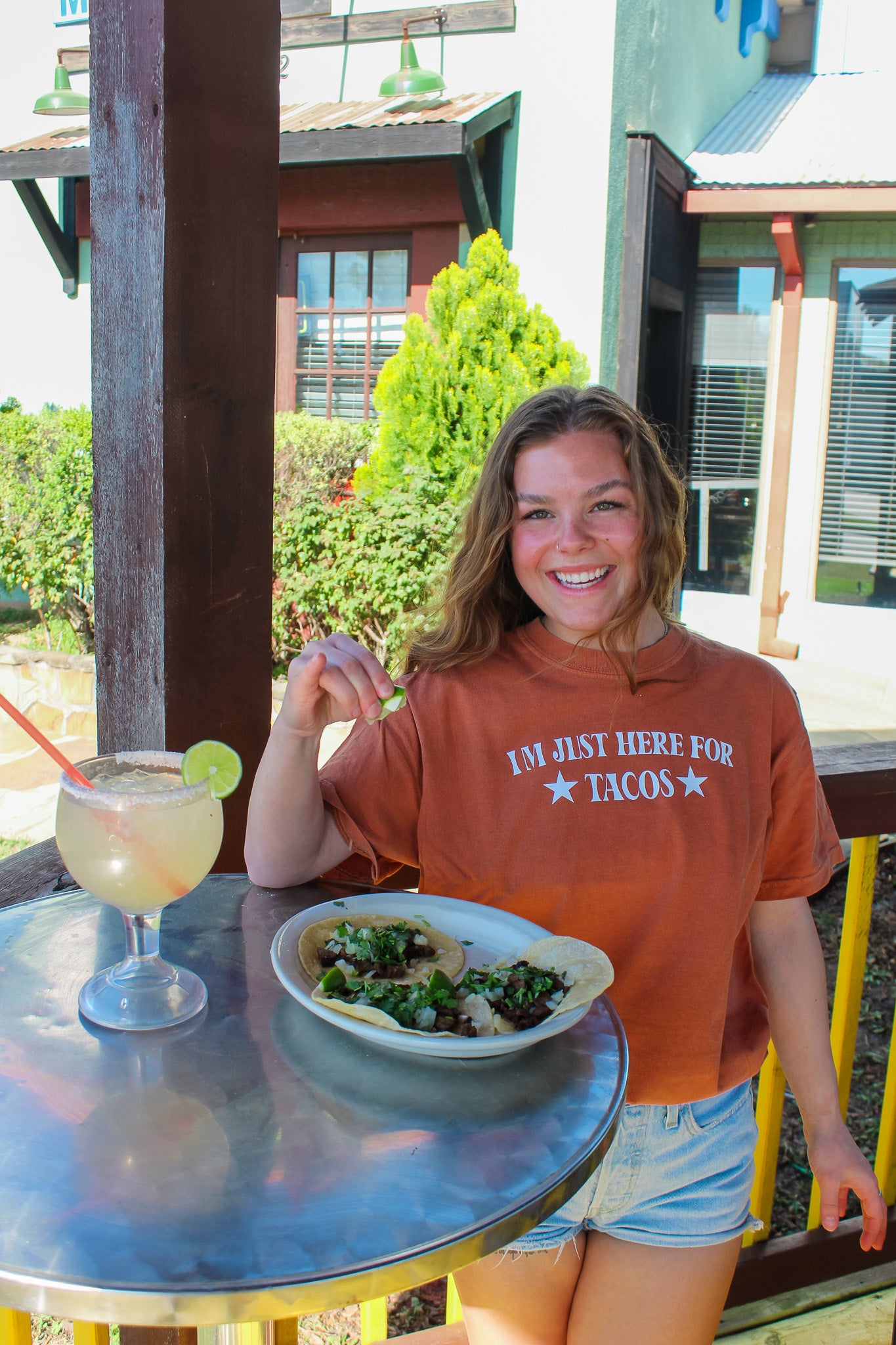 I'M JUST HERE FOR TACOS TEE
