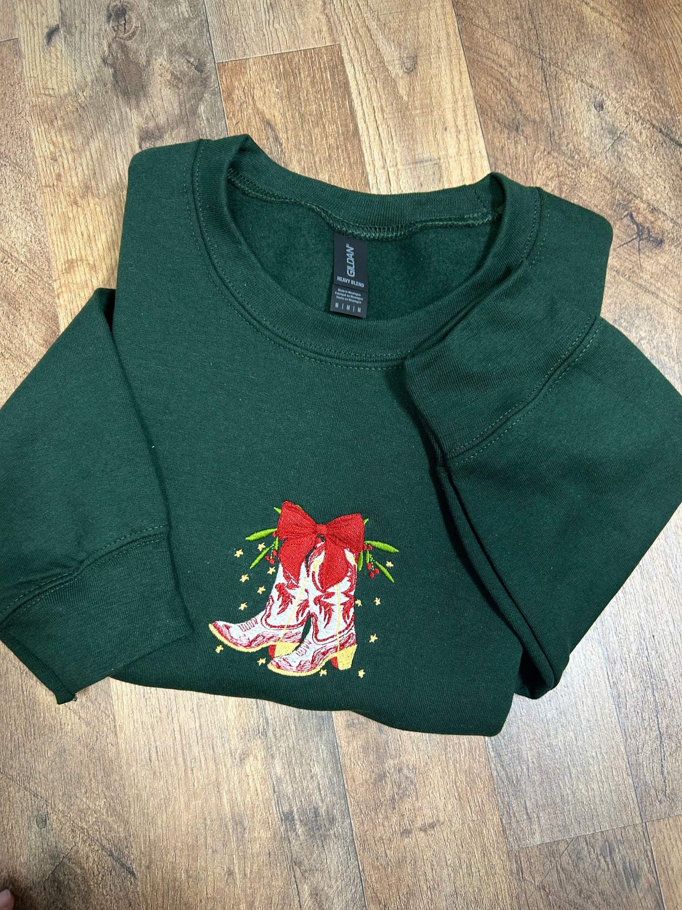 Embroidered Christmas Boots