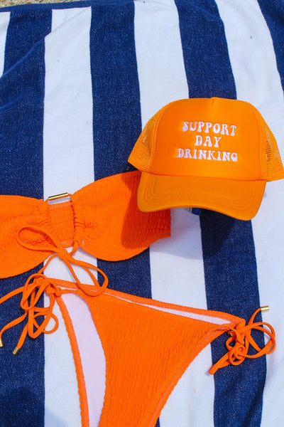 SUPPORT DAY DRINKING TRUCKER CAP