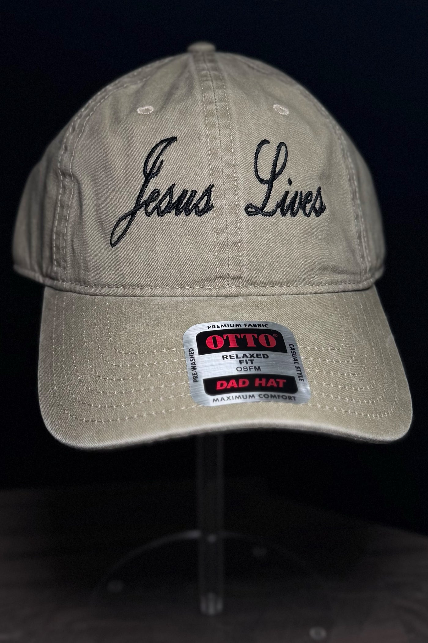 JESUS LIVES EMBROIDERED CAP