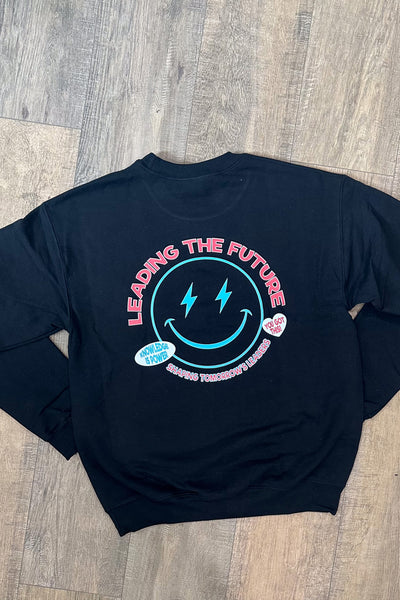 LEADING THE FUTURE GRAPHIC SWEATER