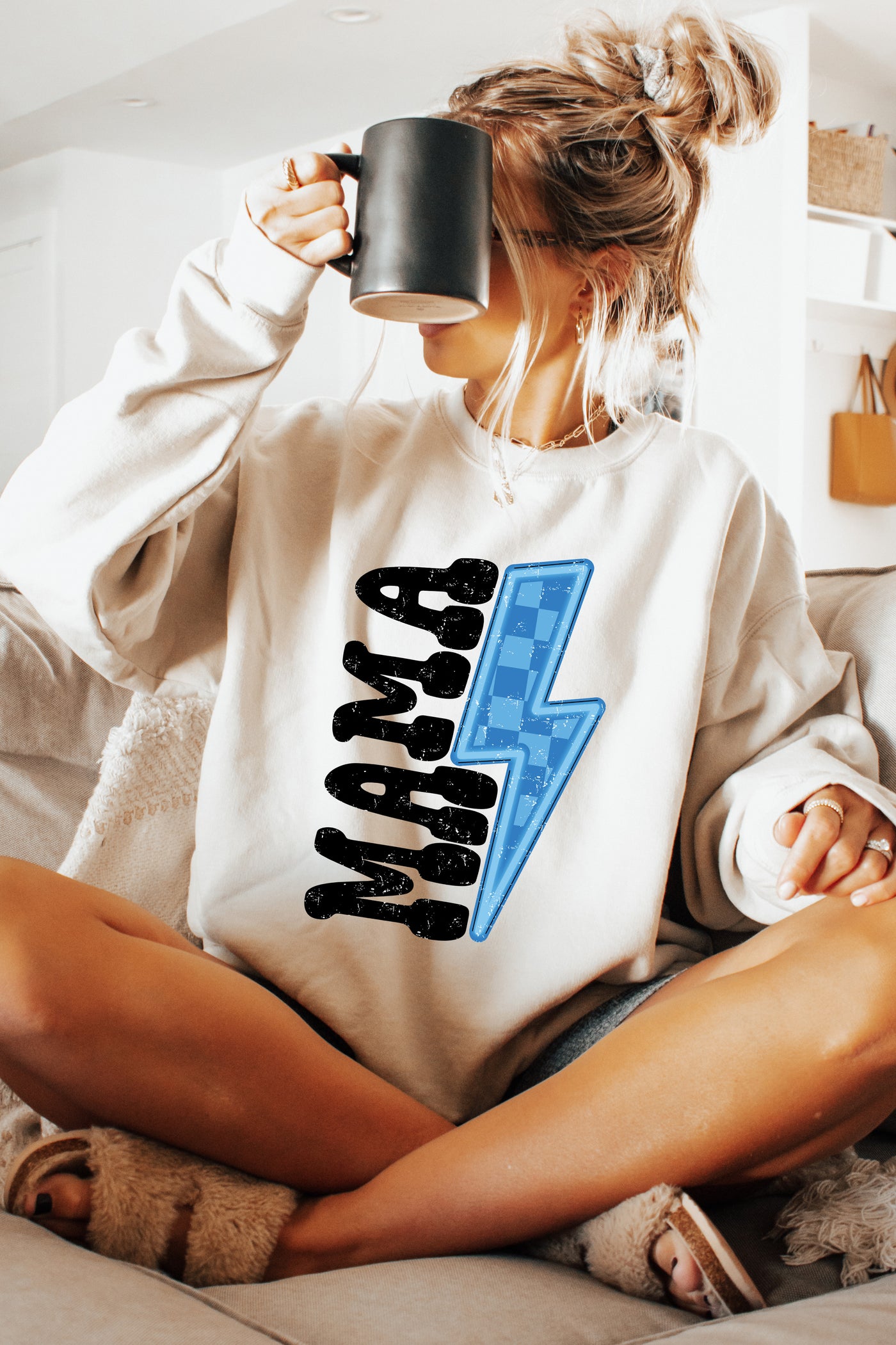 MAMA LIGHTENING BOLT (PINK AND BLUE)