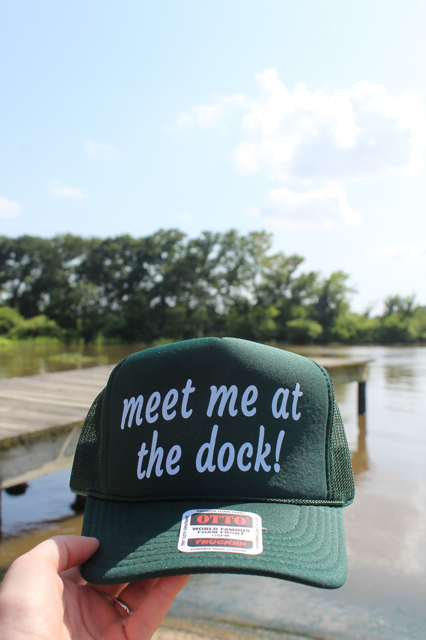 MEET ME AT THE DOCK TRUCKER HAT