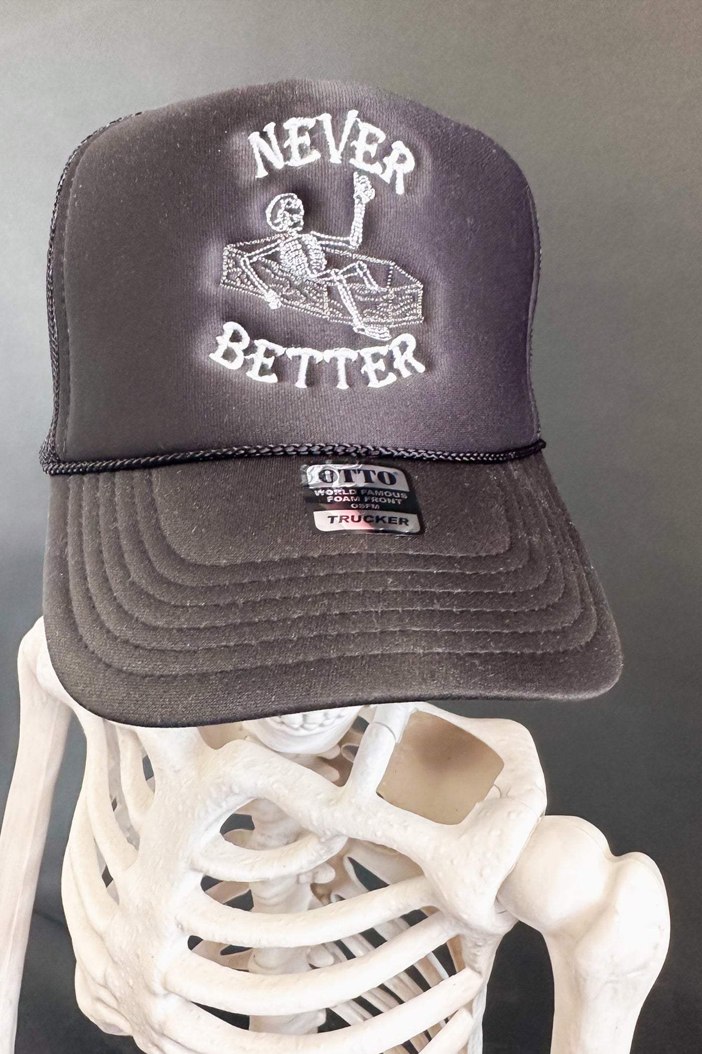 NEVER BETTER TRUCKER HAT