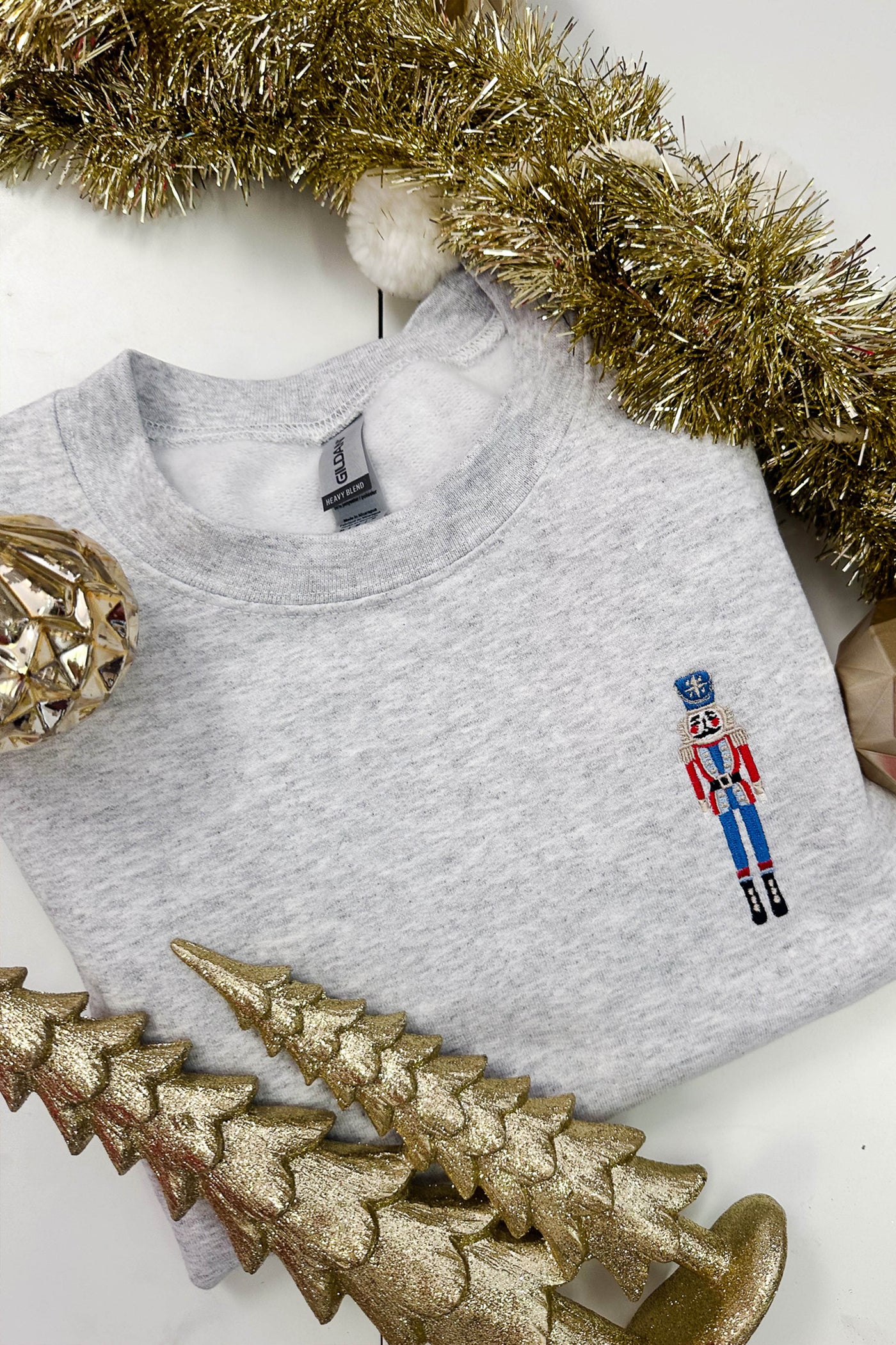 NUTCRACKER EMBROIDERED SWEATER