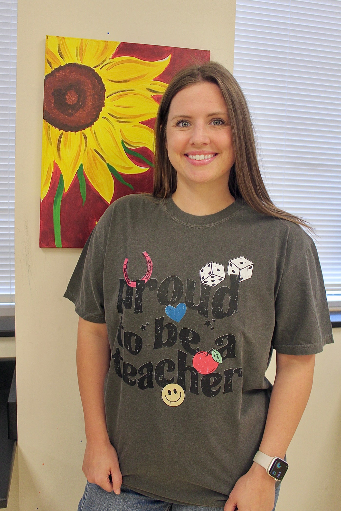 PROUD TO BE A TEACHER GRAPHIC TEE