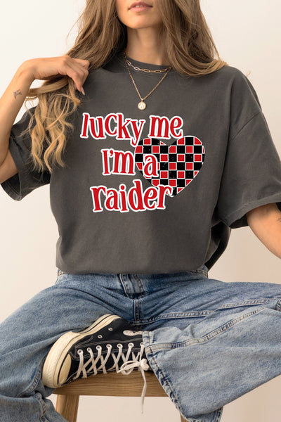 CUSTOM LUCKY ME SCHOOL SPIRIT GRAPHIC TEE