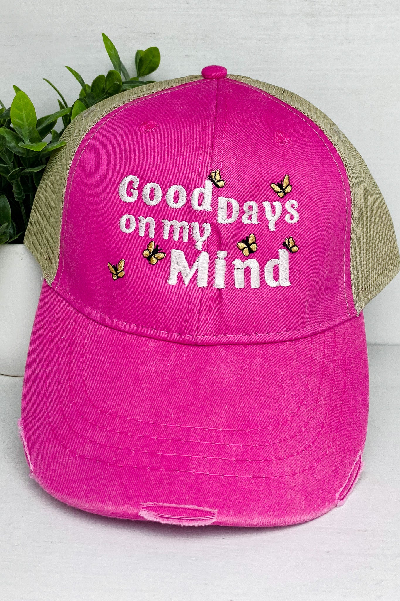 GOOD DAYS ON MY MIND CAP (PACK OF 4)