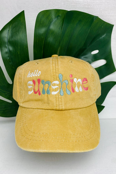 HELLO SUNSHINE CAP (PACK OF 4)