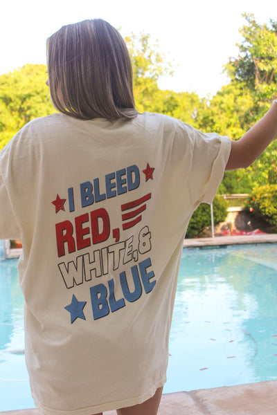 BLEED RED, WHITE & BLUE